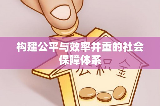 习水构建公平与效率并重的社会保障体系